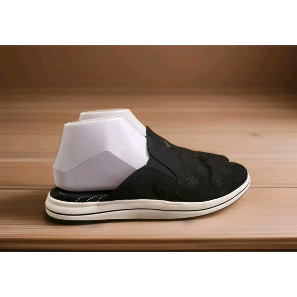 Clarks Cloudsteppers Breeze Shore Mules Shoes Women’s Size 8 Black - Picture 1 of 12